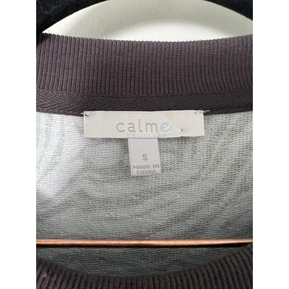 Johnny Was‎ Calme Seamed Oversized Pullover Blue Patterned Size Small NWOT $178